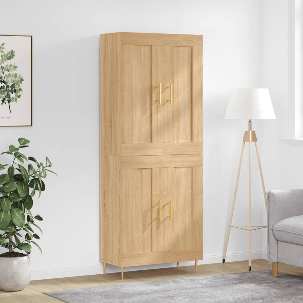 Skåp Sonoma Ek 69,5x34x180 cm