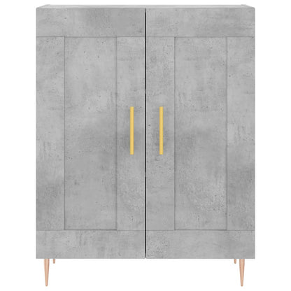 Skåp Betonggrå 69,5x34x180 cm