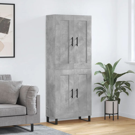 Skåp Betonggrå 69,5x34x180 cm
