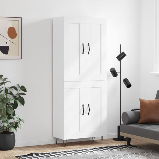 Skåp Vit 69,5x34x180 cm