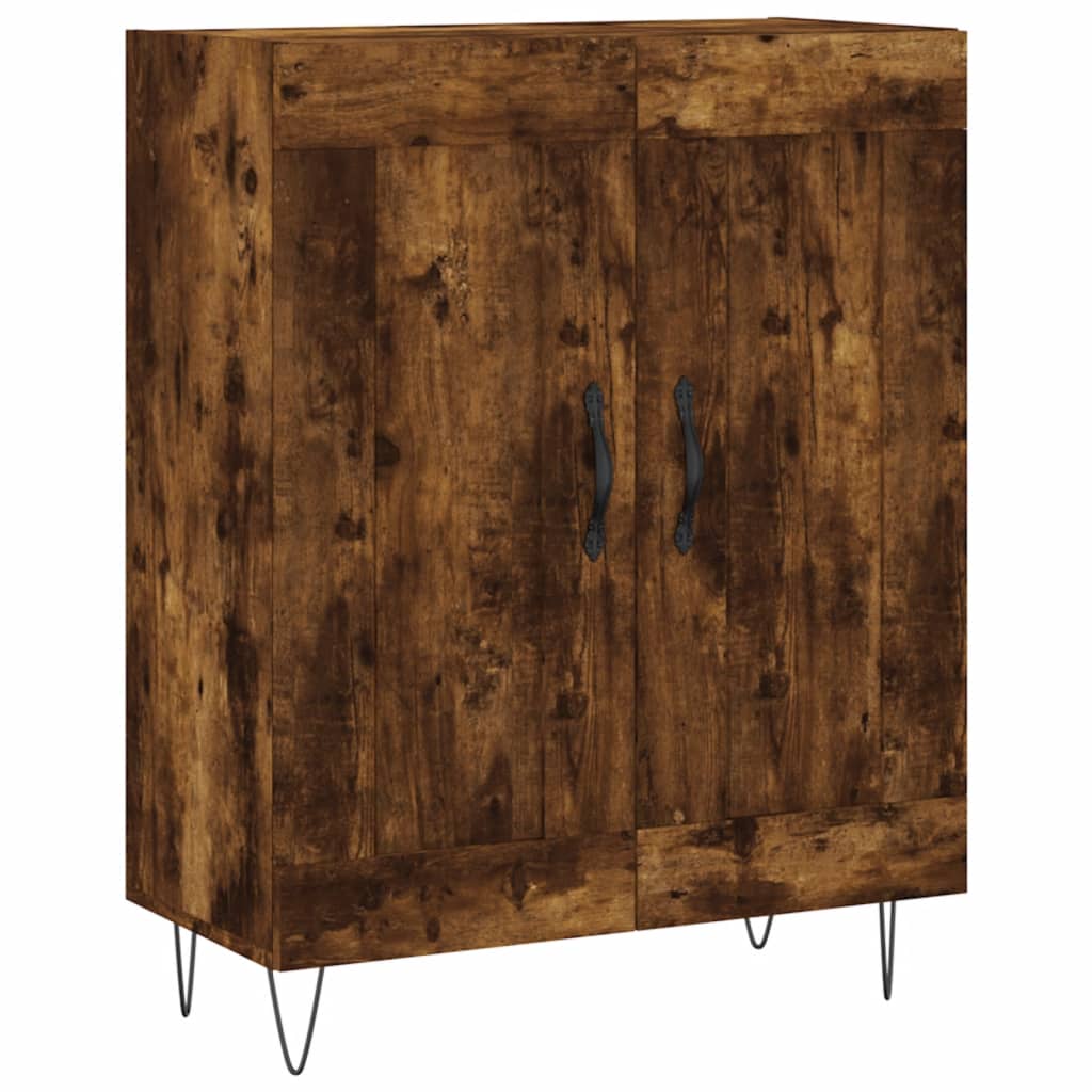 Skåp Rökfärgad Ek 69,5x34x180 cm