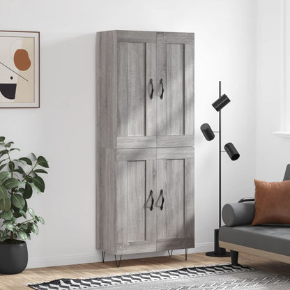 Skåp Sonoma Grå 69,5x34x180 cm