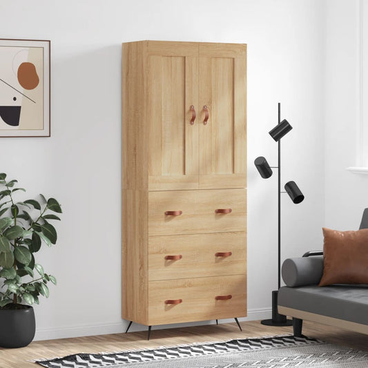 Skåp Sonoma Ek 69,5x34x180 cm