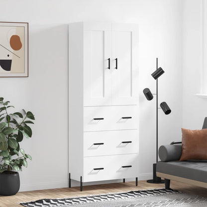 Skåp Vit 69,5x34x180 cm