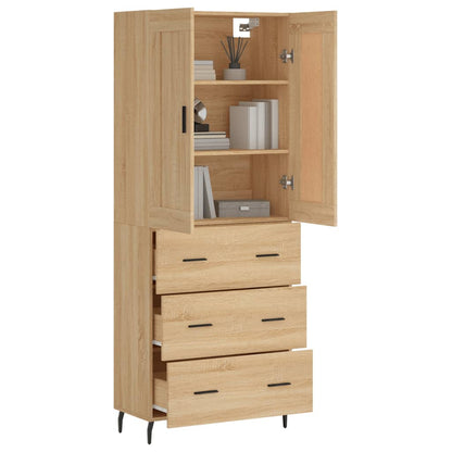 Skåp Sonoma Ek 69,5x34x180 cm