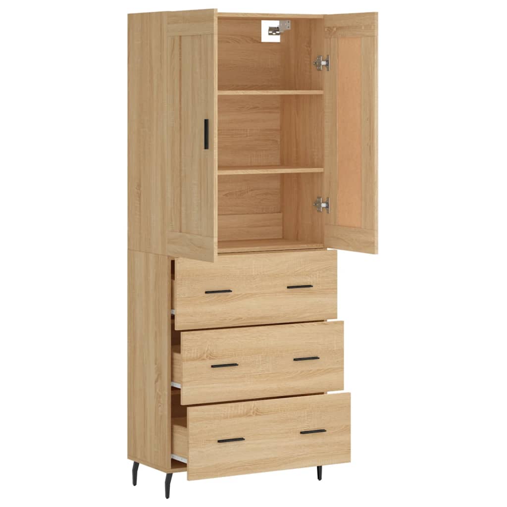 Skåp Sonoma Ek 69,5x34x180 cm