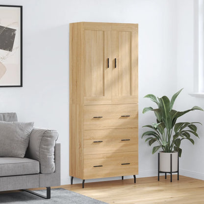 Skåp Sonoma Ek 69,5x34x180 cm