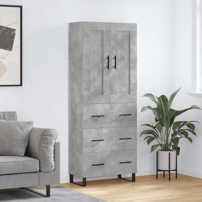 Skåp Betonggrå 69,5x34x180 cm
