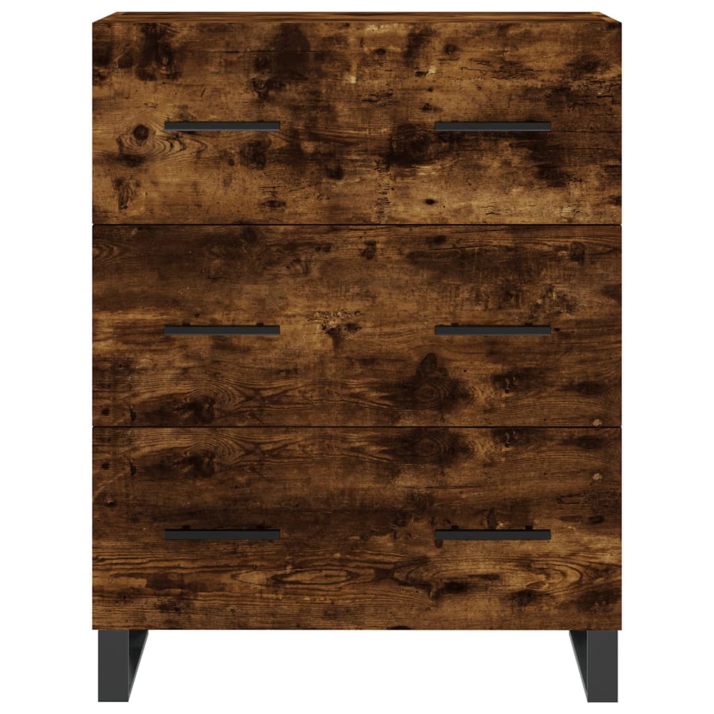 Skåp Rökfärgad Ek 69,5x34x180 cm
