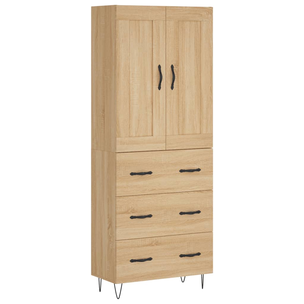 Skåp Sonoma Ek 69,5x34x180 cm