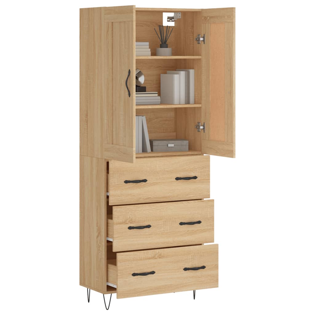Skåp Sonoma Ek 69,5x34x180 cm