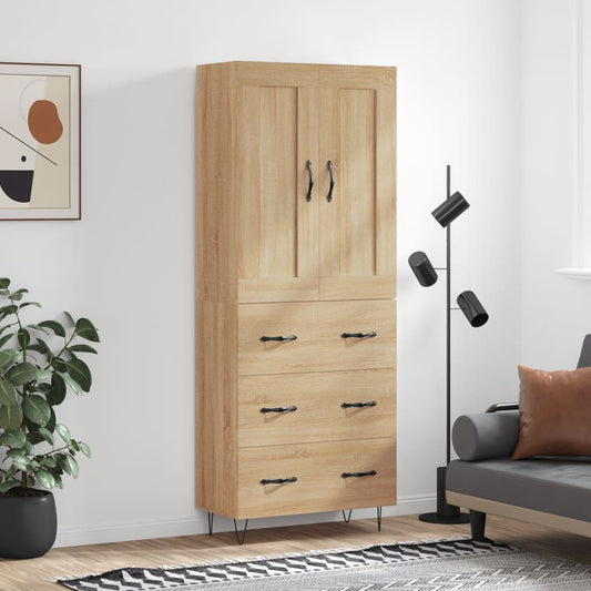 Skåp Sonoma Ek 69,5x34x180 cm