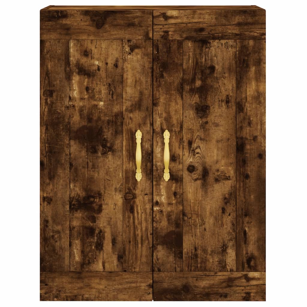 Skåp Rökfärgad Ek 69,5x34x180 cm