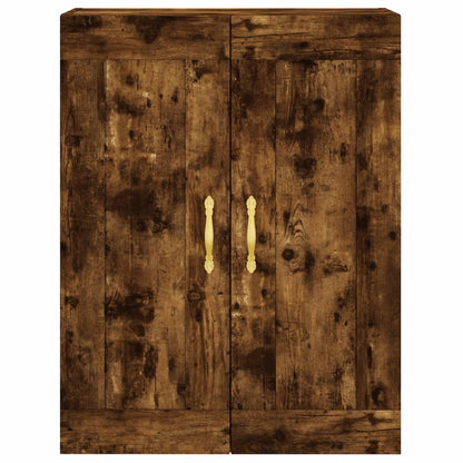Skåp Rökfärgad Ek 69,5x34x180 cm