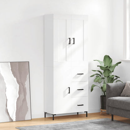 Skåp Vit 69,5x34x180 cm