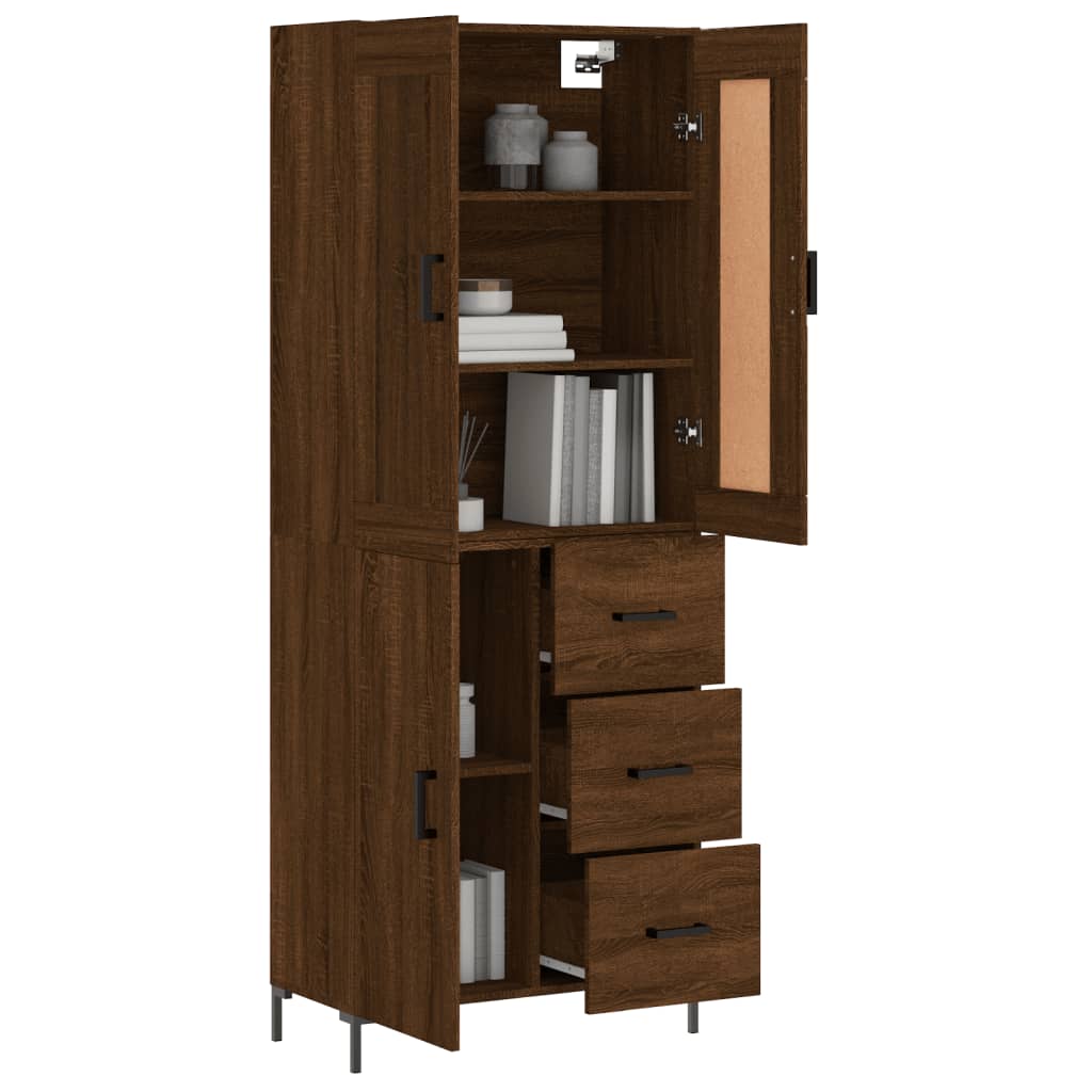 Skåp Brun Ek 69,5x34x180 cm