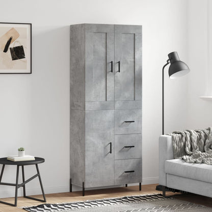 Skåp Betonggrå 69,5x34x180 cm