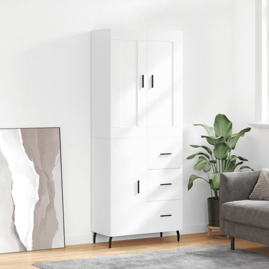 Skåp Vit 69,5x34x180 cm