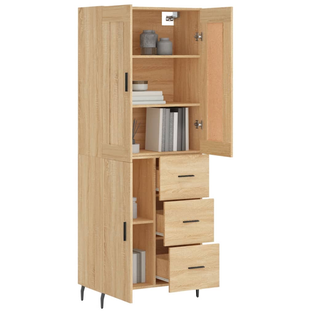 Skåp Sonoma Ek 69,5x34x180 cm
