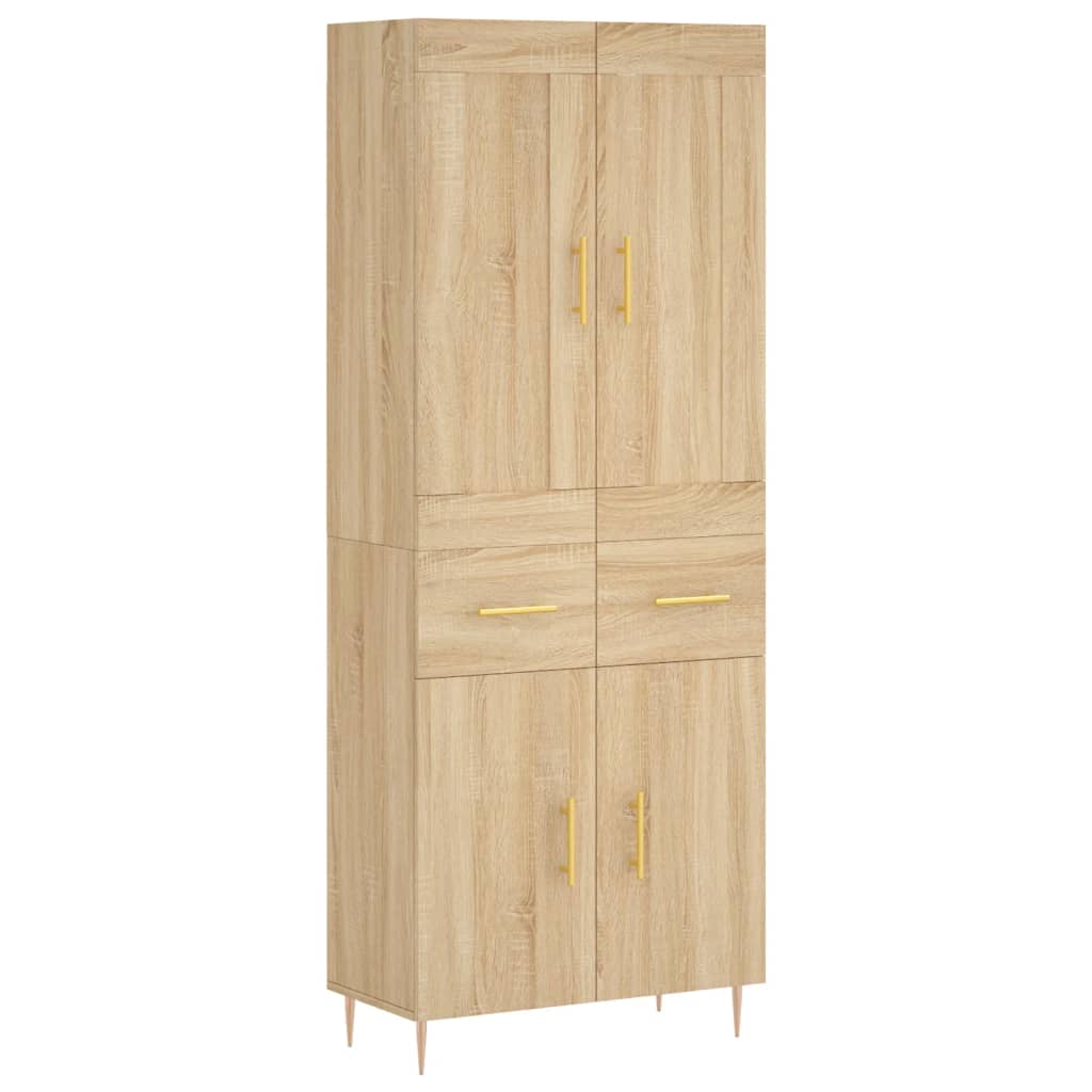 Skåp Sonoma Ek 69,5x34x180 cm