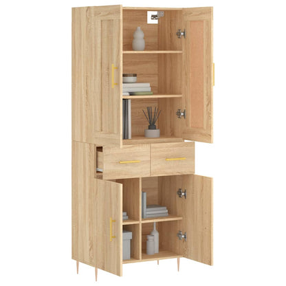 Skåp Sonoma Ek 69,5x34x180 cm