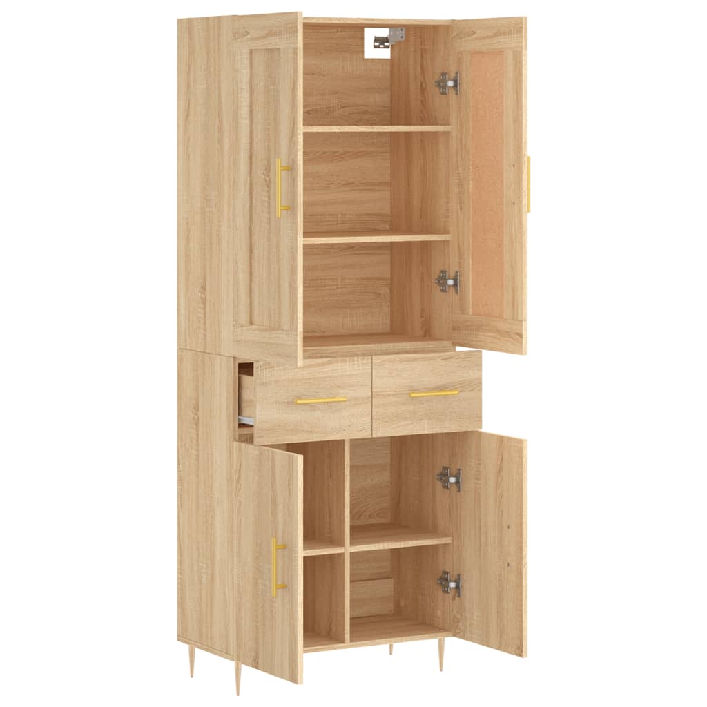 Skåp Sonoma Ek 69,5x34x180 cm