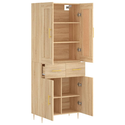 Skåp Sonoma Ek 69,5x34x180 cm