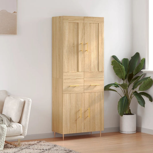 Skåp Sonoma Ek 69,5x34x180 cm