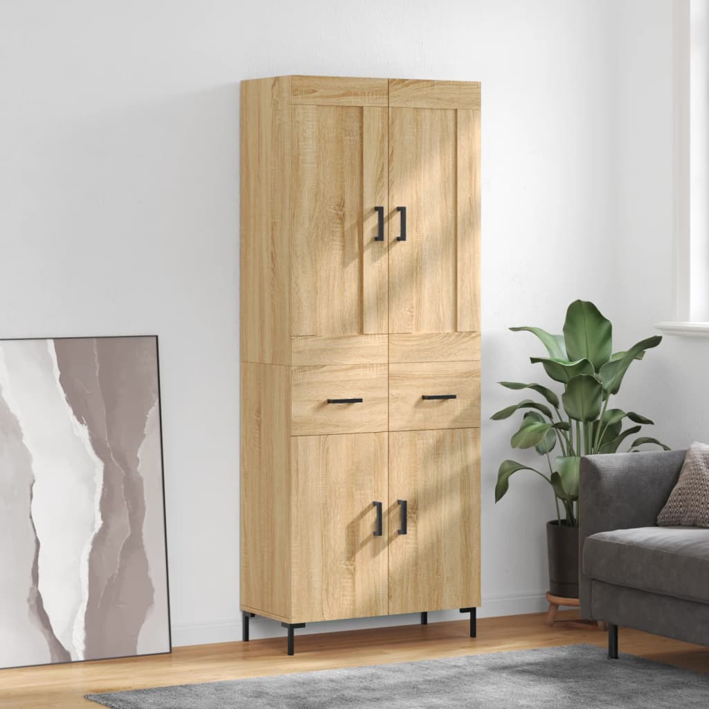 Skåp Sonoma Ek 69,5x34x180 cm
