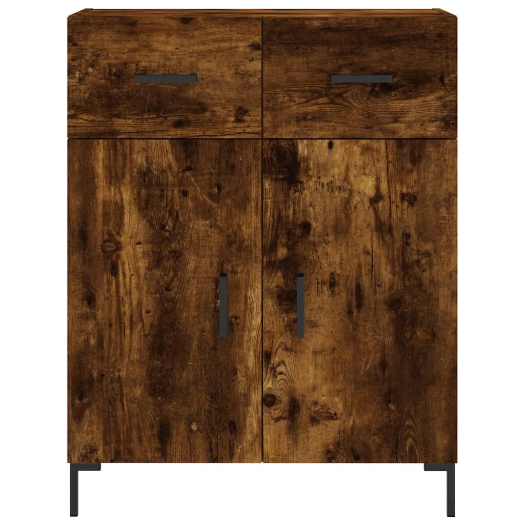Skåp Rökfärgad Ek 69,5x34x180 cm