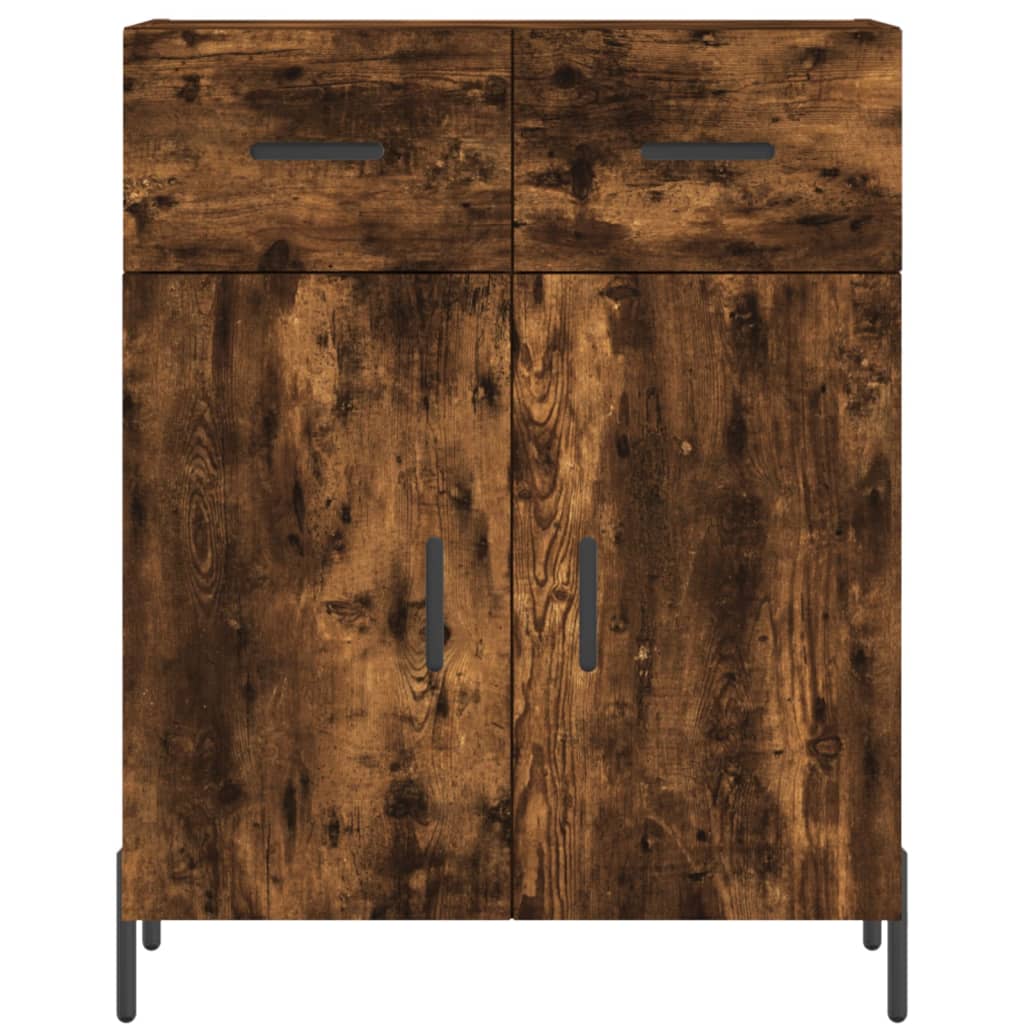 Skåp Rökfärgad Ek 69,5x34x180 cm