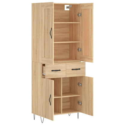 Skåp Sonoma Ek 69,5x34x180 cm