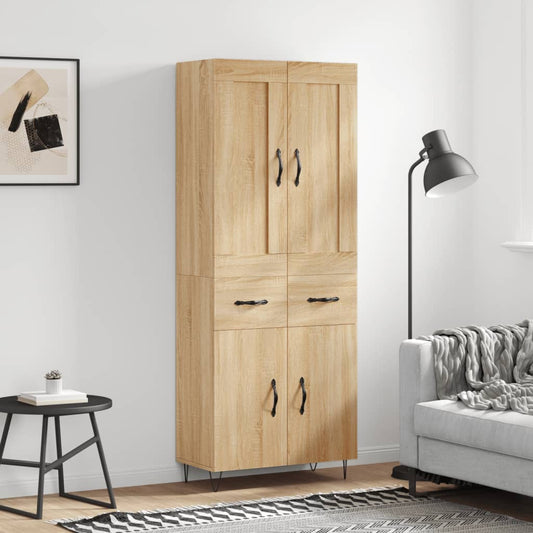 Skåp Sonoma Ek 69,5x34x180 cm
