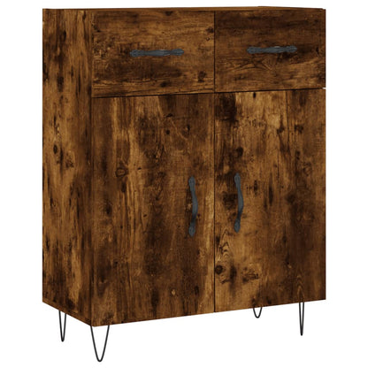 Skåp Rökfärgad Ek 69,5x34x180 cm