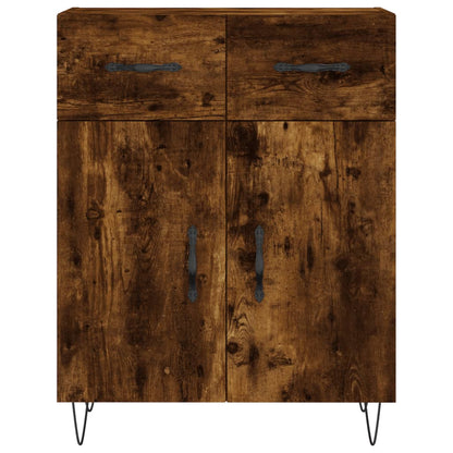 Skåp Rökfärgad Ek 69,5x34x180 cm
