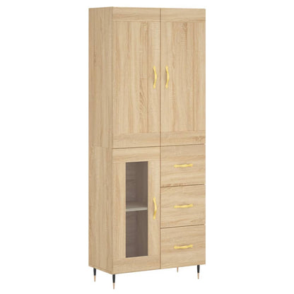 Skåp Sonoma Ek 69,5x34x180 cm