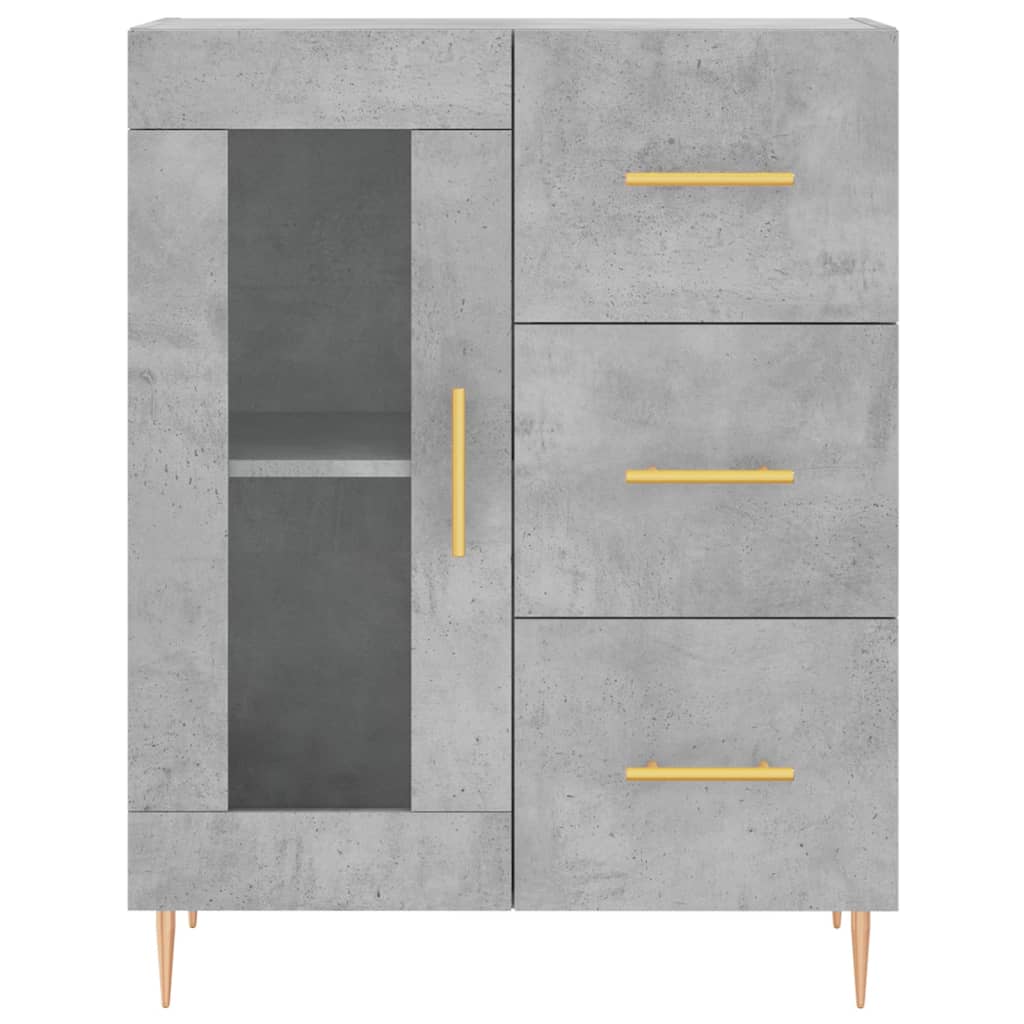 Skåp Betonggrå 69,5x34x180 cm