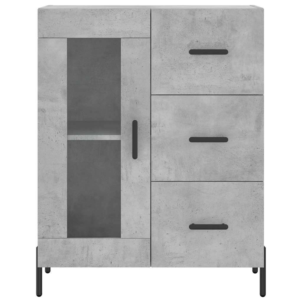Skåp Betonggrå 69,5x34x180 cm