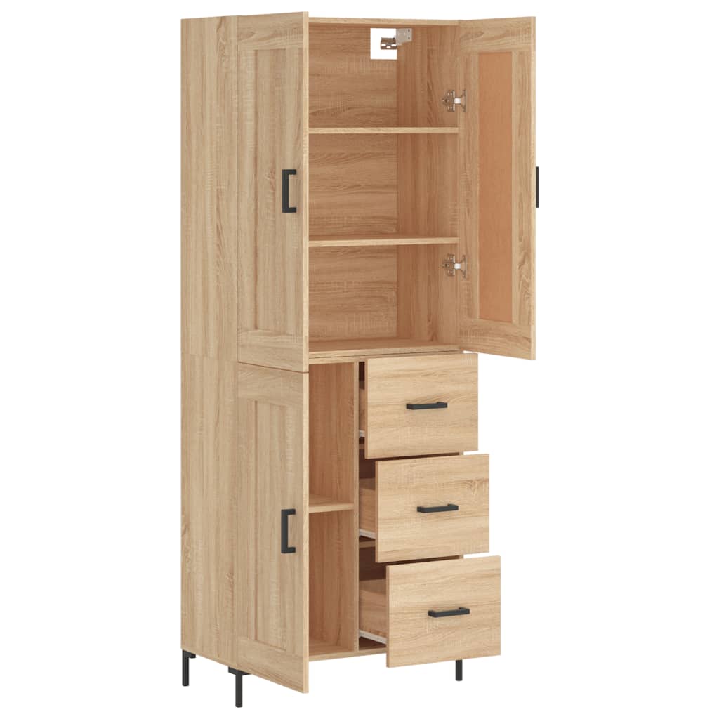 Skåp Sonoma Ek 69,5x34x180 cm