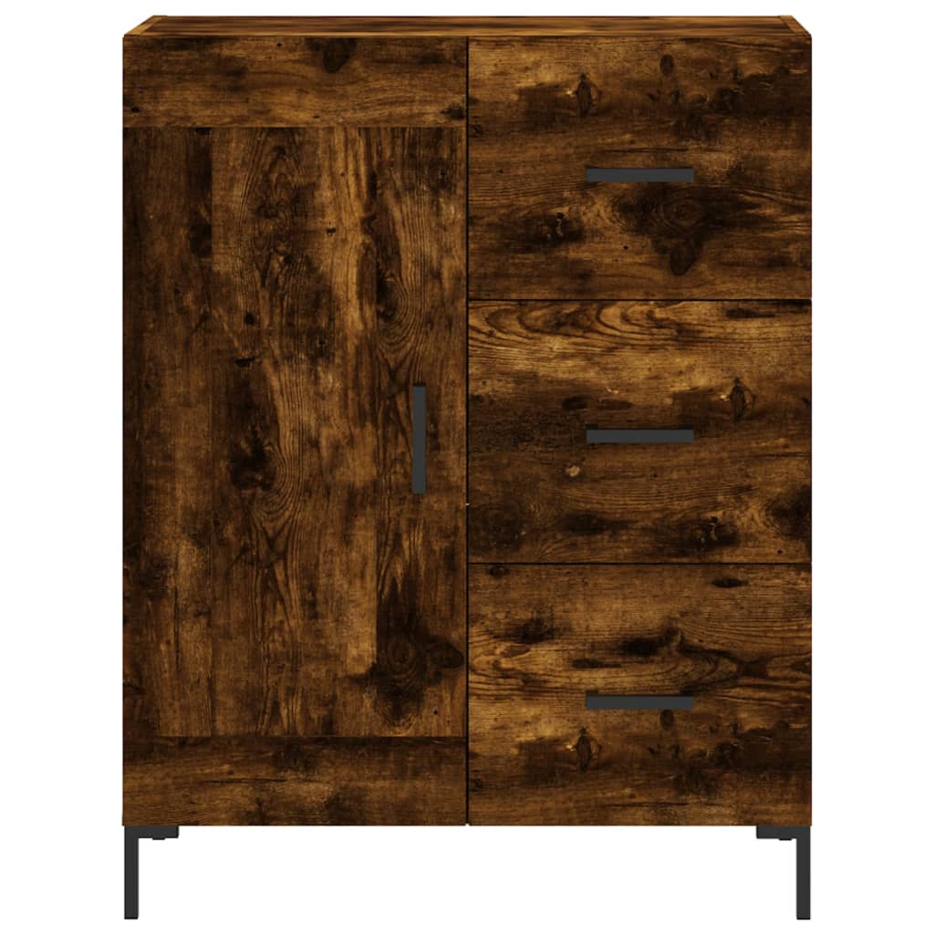 Skåp Rökfärgad Ek 69,5x34x180 cm