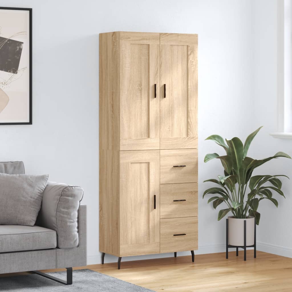 Skåp Sonoma Ek 69,5x34x180 cm