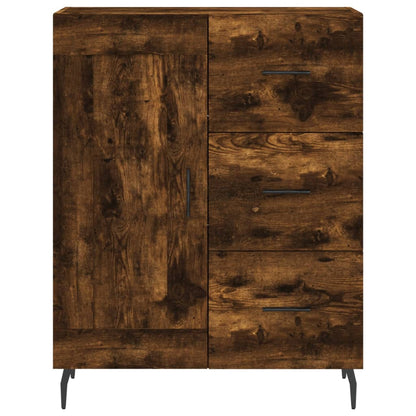 Skåp Rökfärgad Ek 69,5x34x180 cm