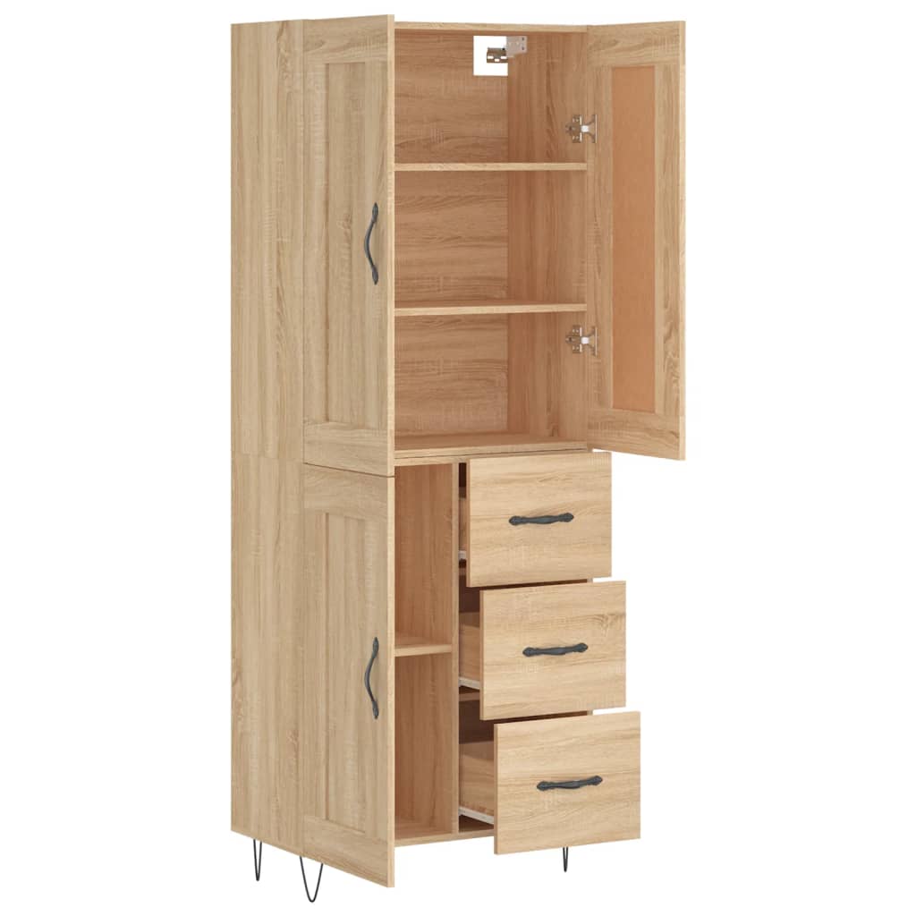 Skåp Sonoma Ek 69,5x34x180 cm