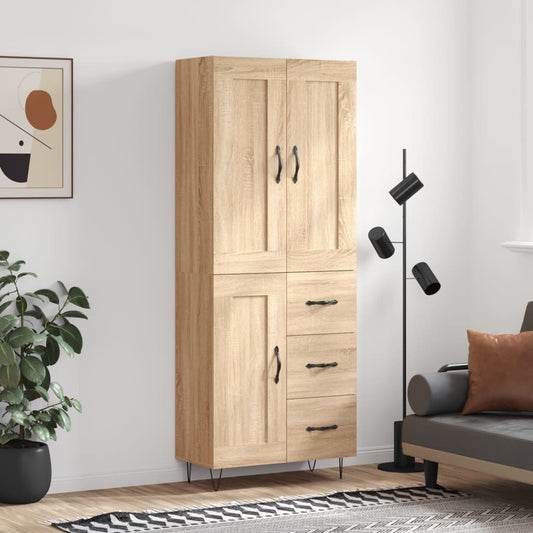Skåp Sonoma Ek 69,5x34x180 cm