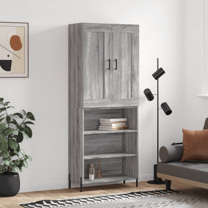Skåp Sonoma Grå 69,5x34x180 cm