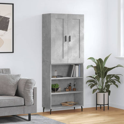 Skåp Betonggrå 69,5x34x180 cm