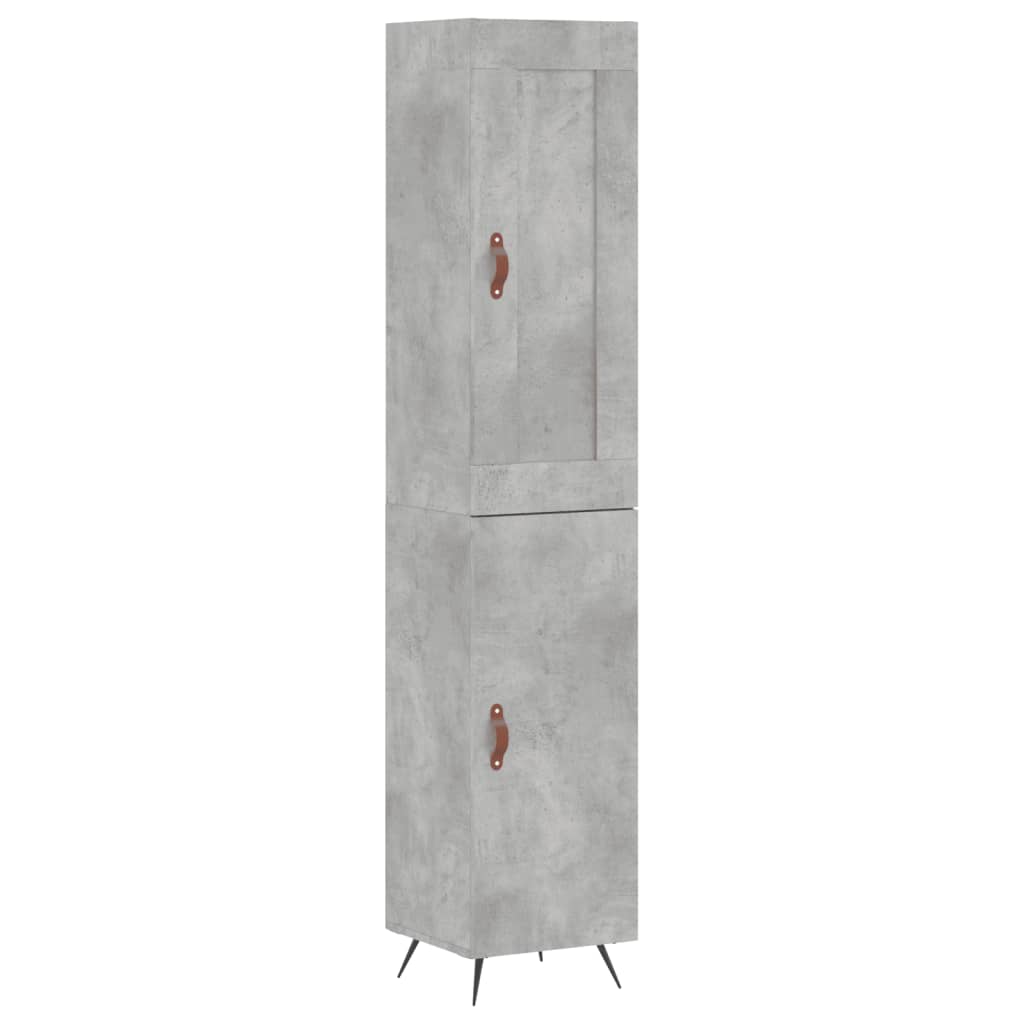 Skåp Betonggrå 34,5x34x180 cm