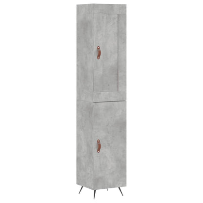 Skåp Betonggrå 34,5x34x180 cm