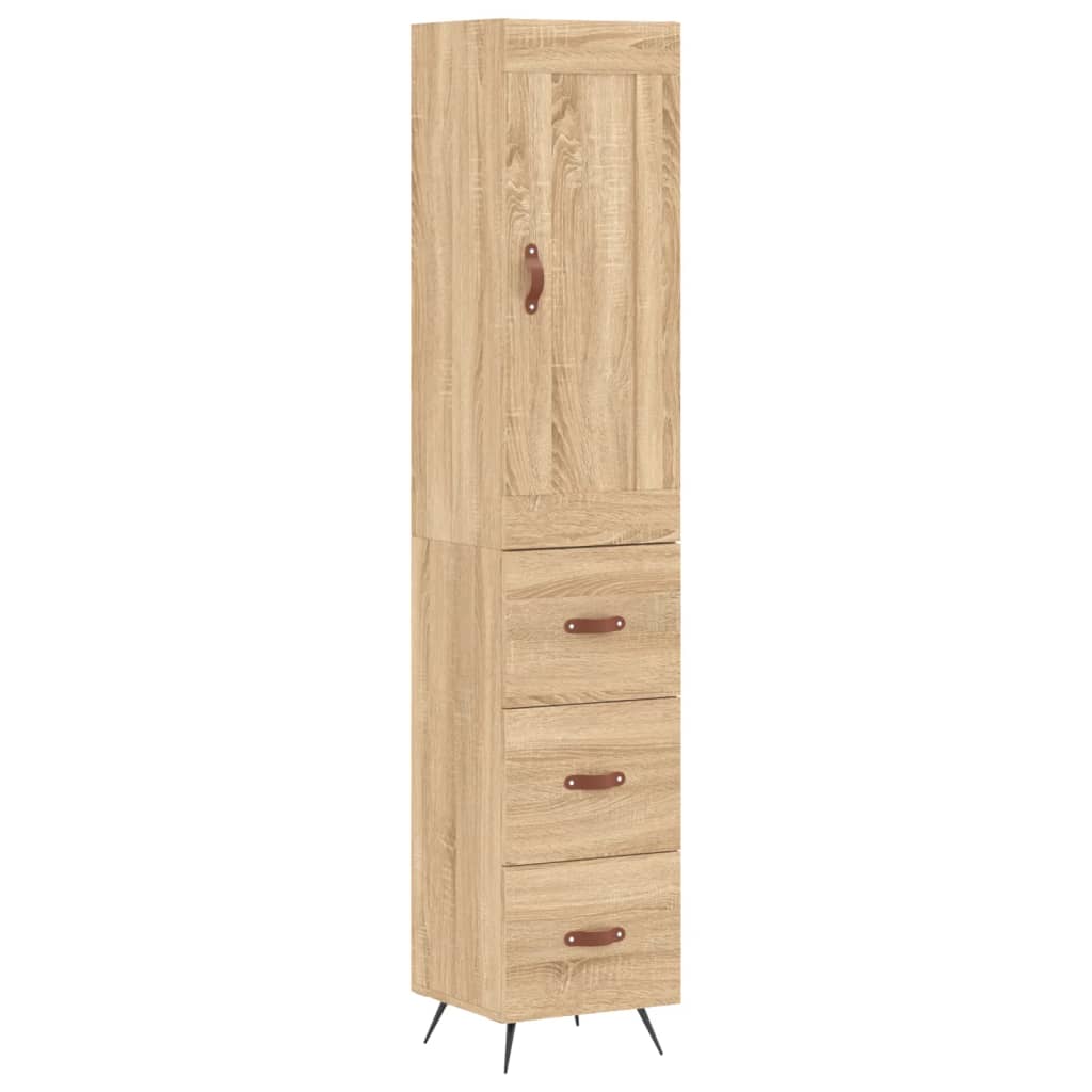 Skåp Sonoma Ek 34,5x34x180 cm