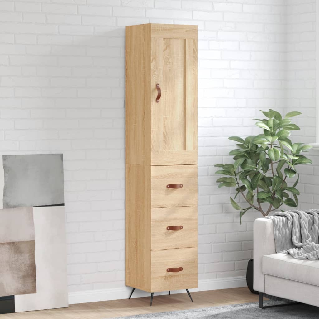 Skåp Sonoma Ek 34,5x34x180 cm